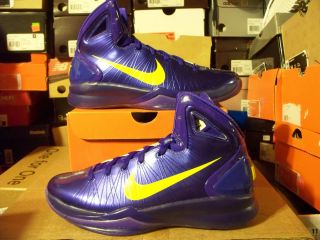RARE CW Nike Hyperdunk 2010 Concord Gold LA Lakers PE Odom 14 Purple