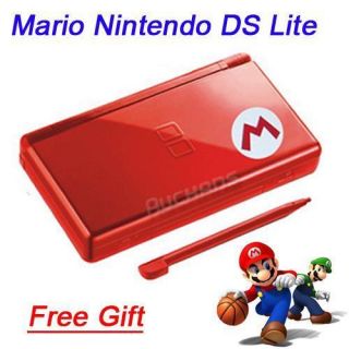 New Red mario Nintendo DS Lite Console NDSL handheld DS Dsl system