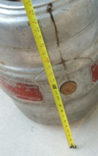 VINTAGE DREWRY KEG FROM LONG AGO. THIS HA THE CORK IN THE SIDE AND A