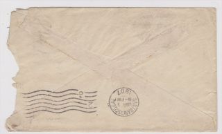 East Syracuse New York to Japan 1907 Multifranked Cover