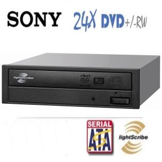Sony Lightscribe DVDRW 24x DVD Burner Write Drive Ad 7261s SATA Data