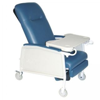 Drive Medical 3 Position Geri Chair Recliner Lift Chair 250lb Cap Blue