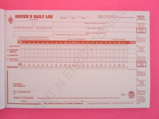 45 PACK OF CARBONLESS Drivers Daily Log Book with No DVIR JJ