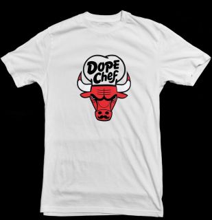Dope Chef Chicago Bulls Style Fresh Swag White T Shirt