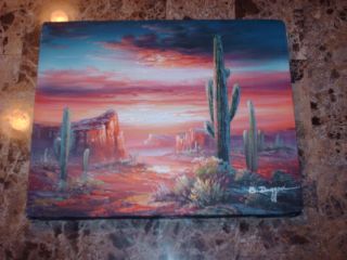 Duggan Southwest Oil Painting Desert Sunset