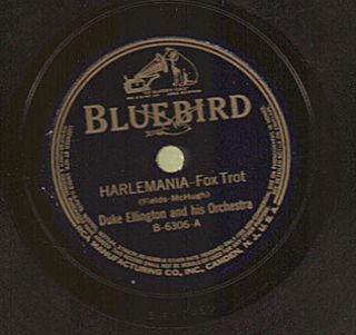 DUKE ELLINGTON pre war jazz 78 record Bluebird B 6306 Harlemania 1929