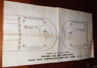 Vintage Eagle Dead Lock 3548 with Original Box and Keys Excellent