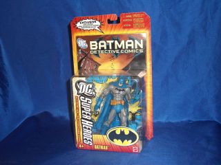 DC Super Heroes Batman Action Figure with Comic Mattel 2006 Blue Grey