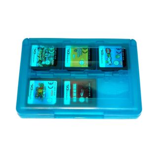 DS Game Case Holder 24 Blue Nintendo 3DS DSi XL Lite DS