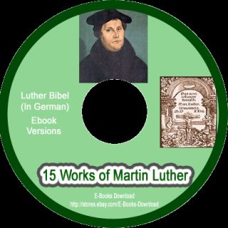 15 Martin Luthers Luther Bibel German eBooks CD New