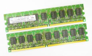 4GB 2 x 2GB 2Rx8 PC2 5300E 555 Major Brand DDR2 ECC Memory