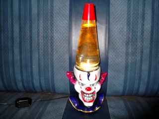  Vintage Clown Glitter Lava Lamp