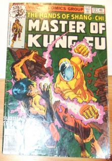 Master Kung Fu Vol 1 No 72 Jan 1979 Comic Book Stan Lee