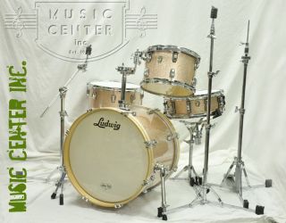 Ludwig Classic Maple Series Drums Downbeat Champagne Sparkle 4 PC Drum