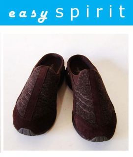 Easy Spirit TRAVEL WOOL Ladies Dark Brown Suede Shoes Size 9M