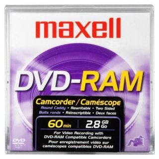 Maxell DVD R DVD RAM Panasonic DVD Rewritable Media Round Cartridges