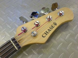 Chase Elite Series B300 Black Electric Jazz Bass Guitar