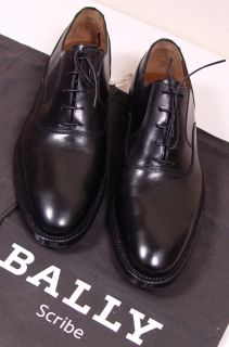 Bally Shoes $1195 Black Scribe Edgard Oxford Handmade Dress Shoe 9 5