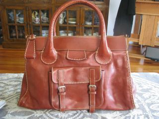 Chloe Edith Tote Bag Brown Leather XLarge Gorgeous