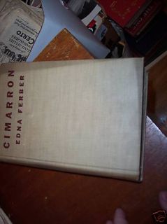 Cimarron by Edna Ferber 1930 1st Edition