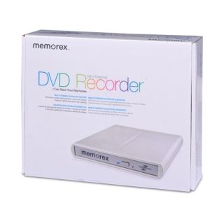 Memorex USB External Slim CD DVD Burner Writer ROM Lightscribe DVDRW