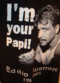 Eddie Guerrero IM Im Your Papi Black Shirt Used Nice