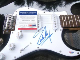Nice Eddie Money Signed Guitar PSA DNA Certified