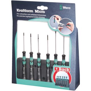 The Wera 118158 6 piece micro nut driving screwdriver set is the