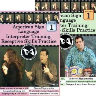 American Sign Language Interpreter Training DVD Videos