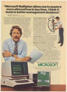 1983 Edward R Schwinn Jr Schwinn Bicycle Co Microsoft Multiplan Print