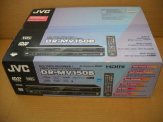 New JVC Dr MV150B DVD Video Recorder Video Cassette Recorder Combo
