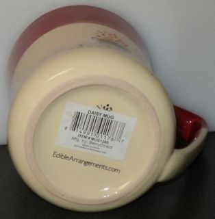 Edible Arrangements Daisy Mug Large Red Coffee Cup