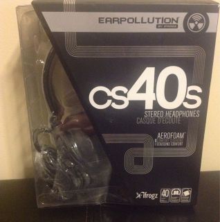 iFrogz EarPollution CS40 Black Over The Head Headphones