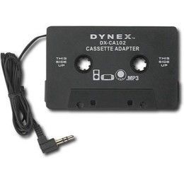 DYNEX CASSETTE ADAPTER IPOD PLAYER TOUCH IPHONE NANO LISTEN TO MP3 IN