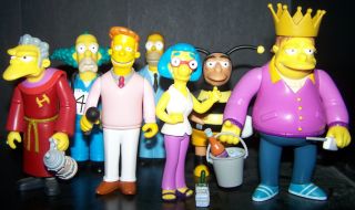 The Simpsons Toys Figures Huge Lot of 100 Playmates