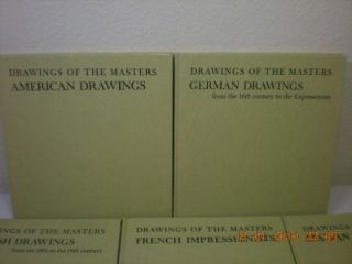 DRAWINGS OF THE MASTERS  5 VOLUMES SET with SLIP CASE LIKE NEW
