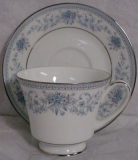 Noritake China Blue Hill 2482 pttrn Cup Saucer Set