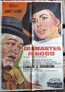  Leigh Movie Poster Spanish 1968 Eurocrime Edward G Robinson
