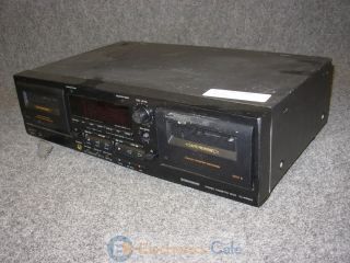  WR545 Dual Double Stereo Cassette Deck Tape Player Recorder w WARRANTY