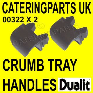Parts 00322 Dualit Toaster Crumb Tray Handles 2 PK