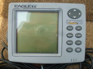 Eagle Fishmark 320 Fishfinder with Transducer Power Cable and Manual