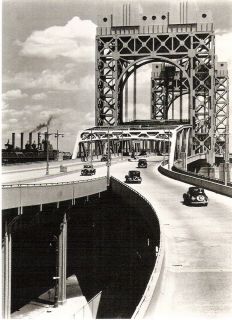 POSTCARD TRIBOROUGH BRIDGE EAST 125TH STREET NEW YORK CITY 1937