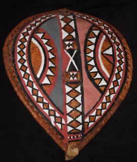 East Africa Kenya Maasai Masai Warrior SHIELD Vintage Authentic Art