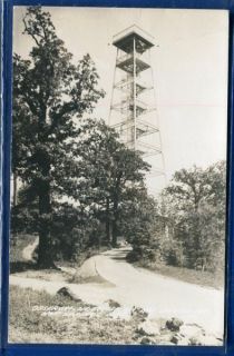 Observation Tower Hot Springs Arkansas AR RPPC Postcard