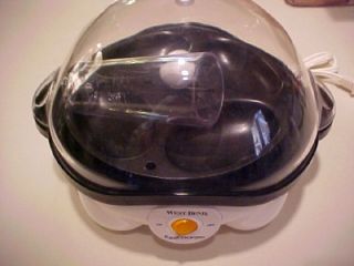 West Bend Automatic Electric Egg Cooker Poacher with Measure Cup New