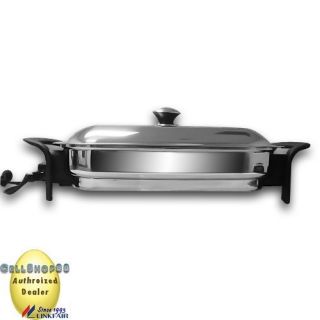 16´ x 11´ Square Electric Griddle Skillet Stainless Steel Linkfair