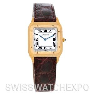 Cartier Santos Dumont Paris Mecanique 18K Yellow Gold Watch