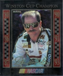 Dale Earnhardt SR 2 Hero Cards One Autographed by Richard Childress 93