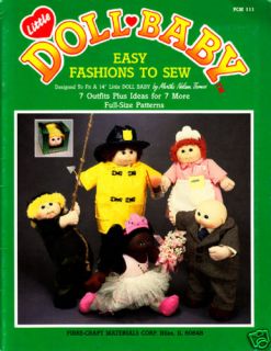 Craft Books 1316 Doll Baby Easy Fashions to Sew