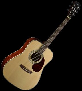 New Cort Earth 70 Nat Solid Spruce Top Acoustic Guitar